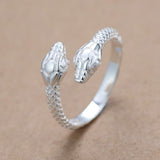 Silver Plated Snake Ring