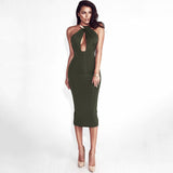 Hollow Out Bodycon Bandage Dress