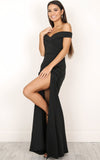 Off Shoulder Sexy Split The Fork Dress