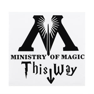 Ministry of Magic Bathroom Sticker