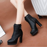 Ankle Platform Pumps Boots