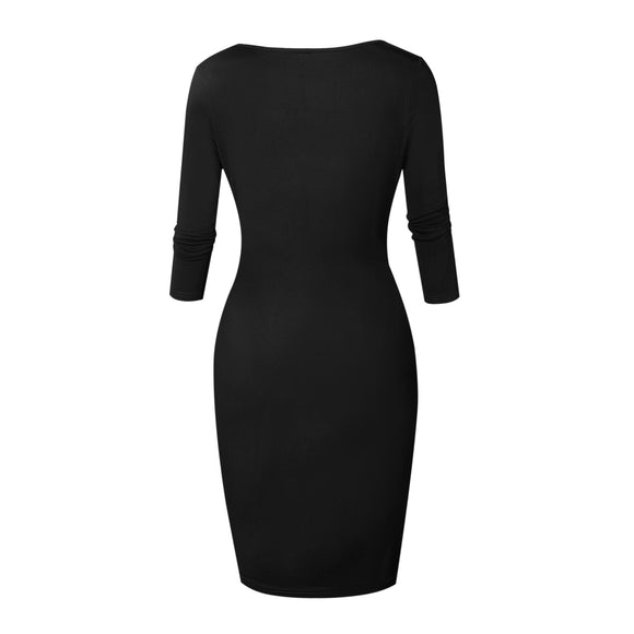 Low Cut Bodycon Dress