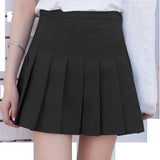 high waist ball pleated skirt