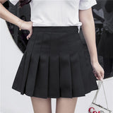 high waist ball pleated skirt