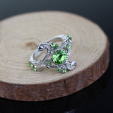 Green Crystal Ring