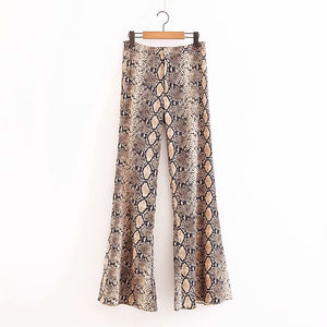 Serpentine Loose Flare Pants