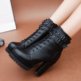 Ankle Platform Pumps Boots