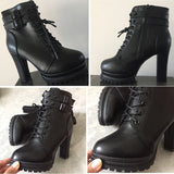 Ankle Platform Pumps Boots