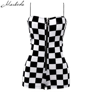 Checkered Romper