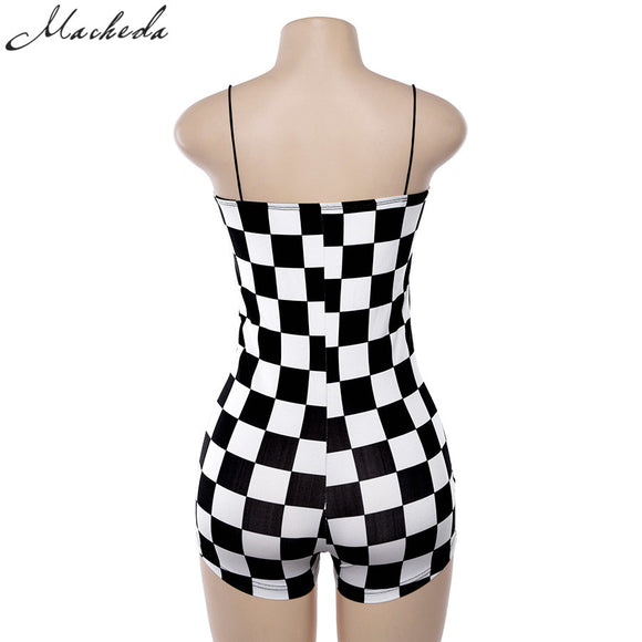 Checkered Romper