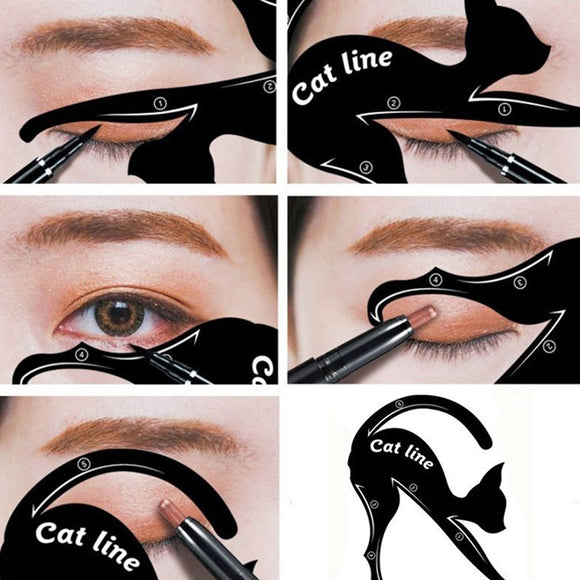 2 Pairs Eyeliner Stencil