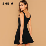 Fit And Flare Solid Dress