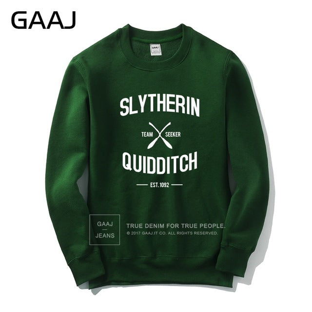 Quidditch Slytherin Playera Seeker Sudadera Slytherin Quidditch