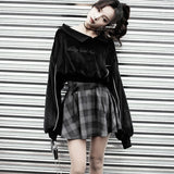 Pleated Plaid Skirt