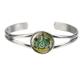 Silver plated Bangle Hogwarts/Slytherin bracelet