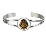 Silver plated Bangle Hogwarts/Slytherin bracelet