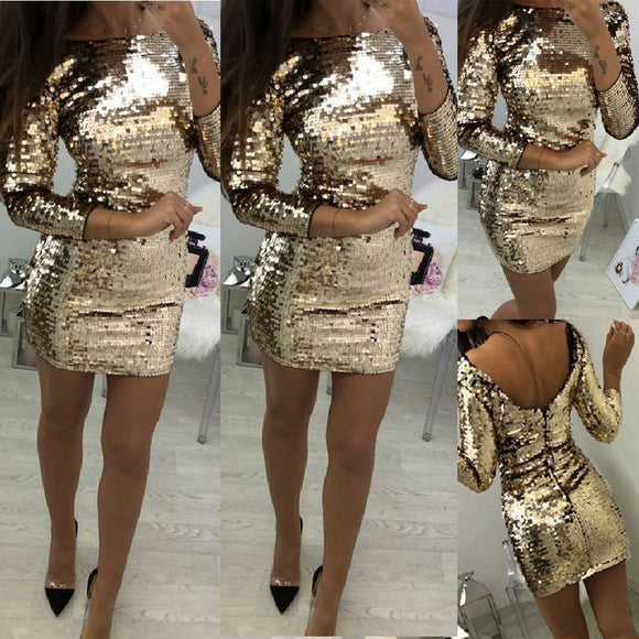 Sequin Bodycon Mini Dress