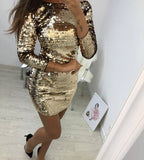 Sequin Bodycon Mini Dress