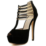 Peep Toe Platform Heels