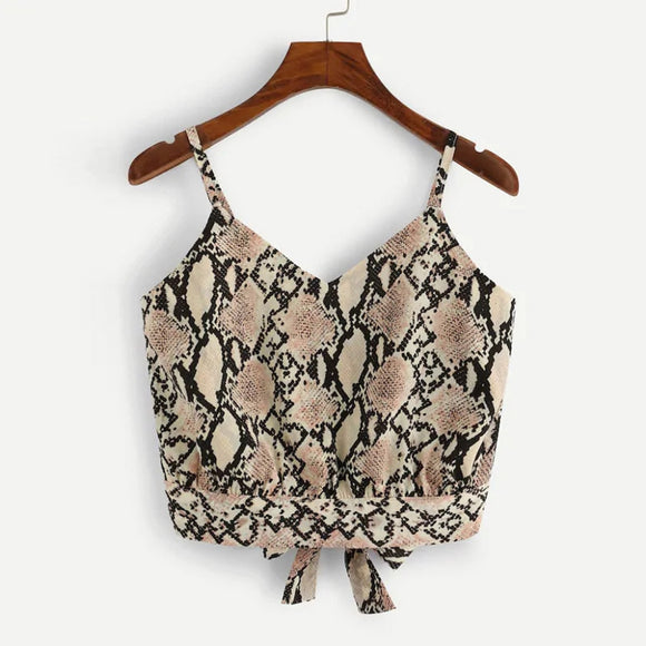 Snake Skin Crop Top