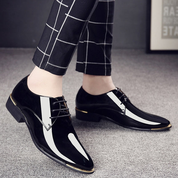 Men's Shinny PU Leather Shoes