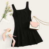 Fit And Flare Solid Dress