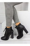 Women's Heeled Black Boots