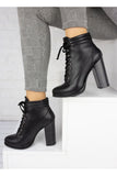 Women's Heeled Black Boots