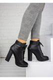 Women's Heeled Black Boots