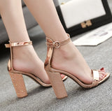 Buckle Strap Pointed Toe Pumps