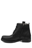 Men's Lace-up Black Boots