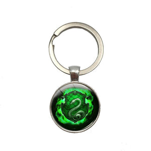 Slytherin Glass Keychain