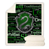 Slytherin Plush Throw Blanket