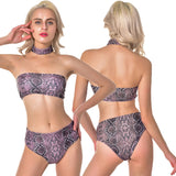 Snake Skin Printed Swimwear