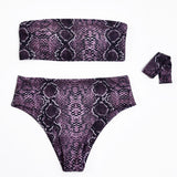 Snake Skin Printed Swimwear