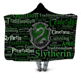 Slytherin Hooded Blanket