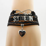 Black Infinity Love Slytherin Bracelet